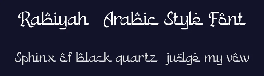 Rabiyah – Arabic Style Font by Pikgura Type — Script Handwritten Font — thumbnail 2