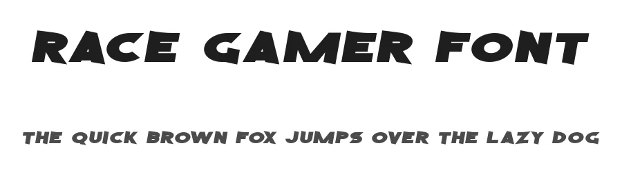Race Gamer Font by noahtype — Decorative Font