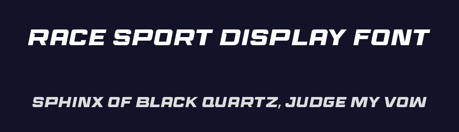 Race Sport Display Font by Namara Creative Studio — Display Font — thumbnail 2