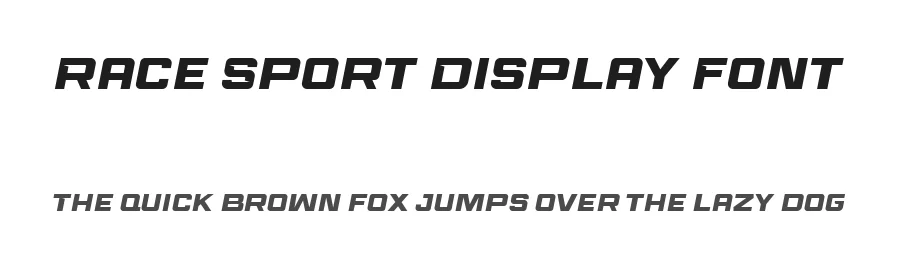 Race Sport Display Font by Namara Creative Studio β Display Font