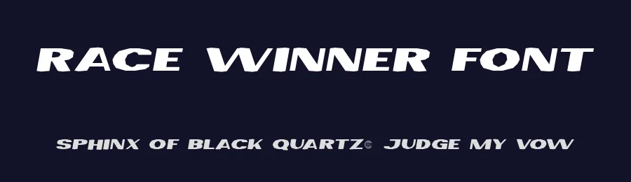 Race Winner Font by RaisProject — Display Font — thumbnail 2