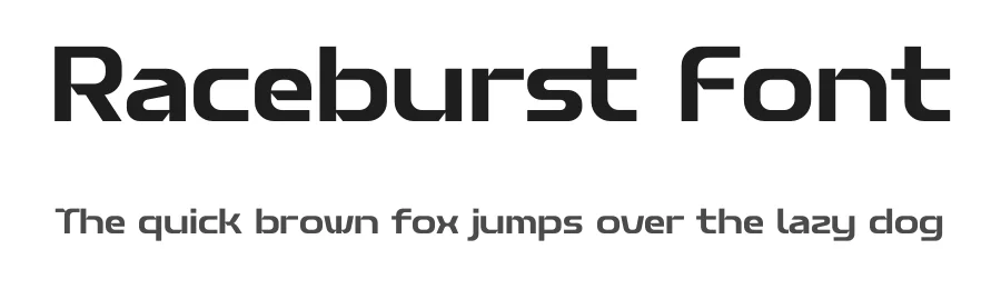 Raceburst Font by TypeFactory — Display Font