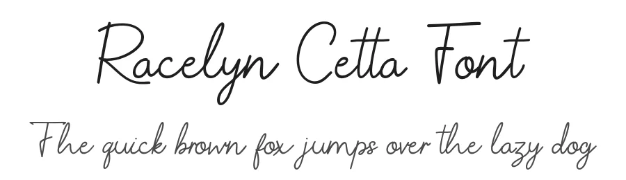 Racelyn Cetta Font by Creatifontstudios — Script Handwritten Font