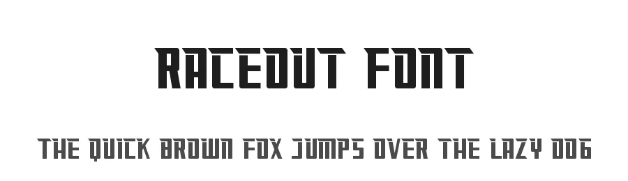 Raceout Font by nihstudio — Sans Serif Font