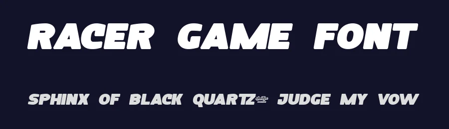 Racer Game Font by noahtype — Display Font — thumbnail 2
