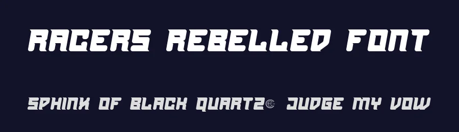 Racers Rebelled Font by RaisProject — Display Font — thumbnail 2