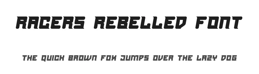 Racers Rebelled Font by RaisProject — Display Font