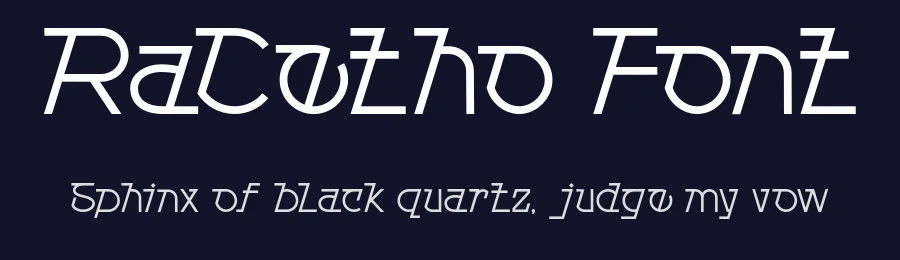 RaCetho Font by JVMIYO — Display Font — thumbnail 2