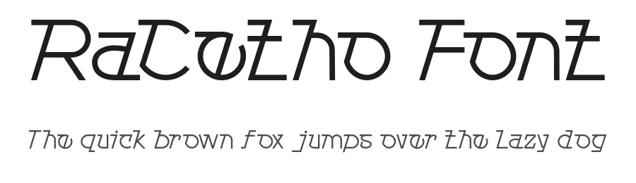 RaCetho Font by JVMIYO — Display Font