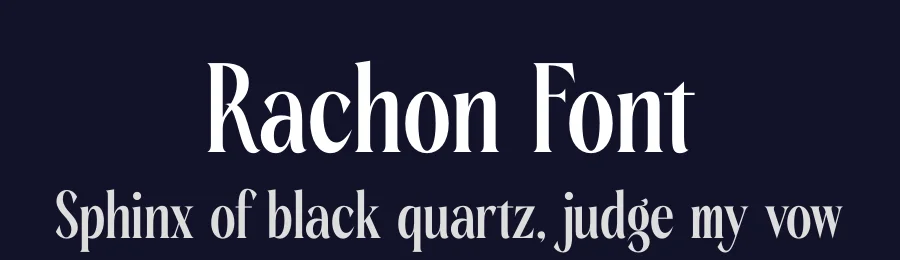 Rachon Font by timelesstype.co — Display Font — thumbnail 2
