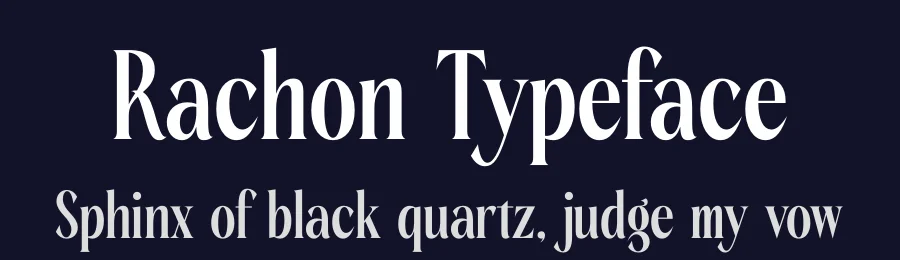 Rachon Typeface by timelesstype.co — Display Font — thumbnail 2