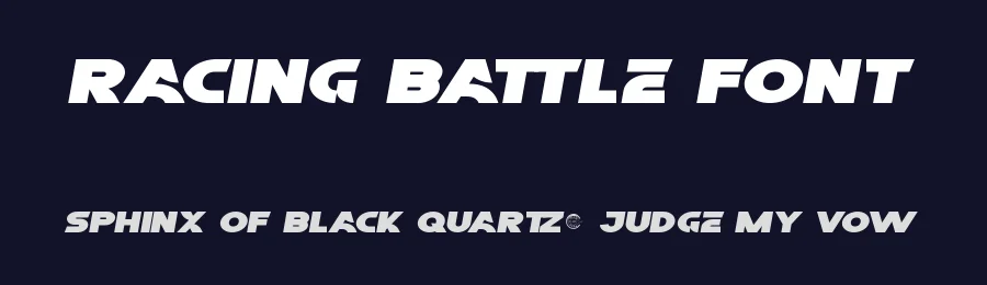 Racing Battle Font by RaisProject — Display Font — thumbnail 2