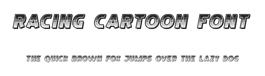 Racing Cartoon Font by CalligraphyFonts.net — Display Font