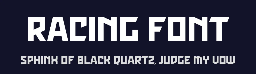 Racing Font by Sensatype Studio — Display Font — thumbnail 2