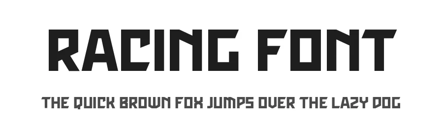 Racing Font by Sensatype Studio — Display Font
