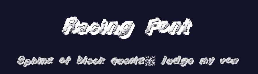 Racing Font by Igor Grovich — Display Font — thumbnail 2