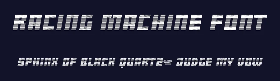 Racing Machine Font by noahtype — Display Font — thumbnail 2