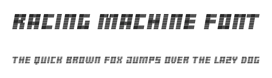 Racing Machine Font by noahtype — Display Font