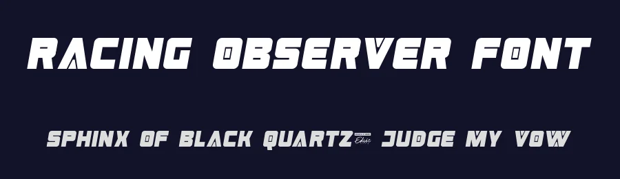 Racing Observer Font by edricstudio — Decorative Font — thumbnail 2