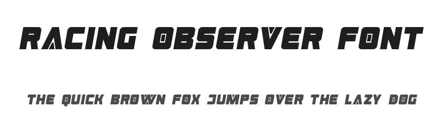 Racing Observer Font by edricstudio β Decorative Font