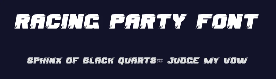 Racing Party Font by edricstudio — Display Font — thumbnail 2