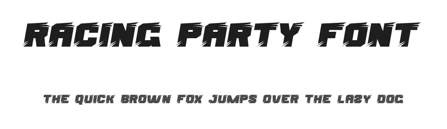 Racing Party Font by edricstudio — Display Font