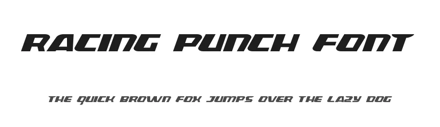 Racing Punch Font by edricstudio — Display Font