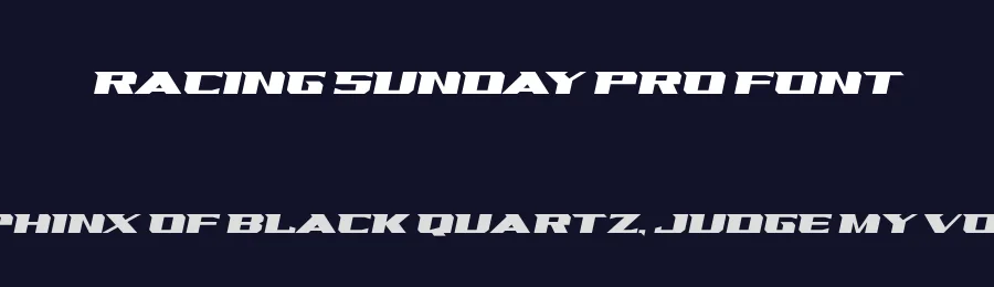 Racing Sunday Pro Font by ahweproject — Display Font — thumbnail 2