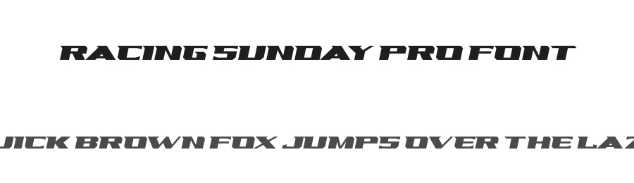 Racing Sunday Pro Font by ahweproject — Display Font