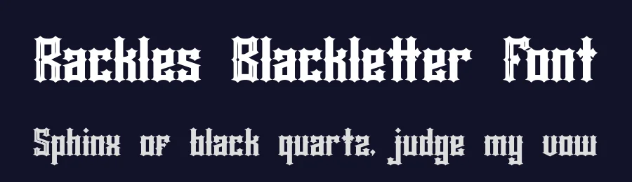 Rackles Blackletter Font by fontkong — Decorative Font — thumbnail 2