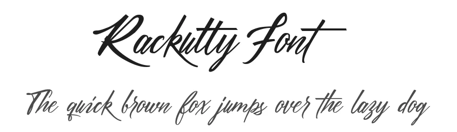 Rackutty Font by zamjumps-studio — Script Handwritten Font