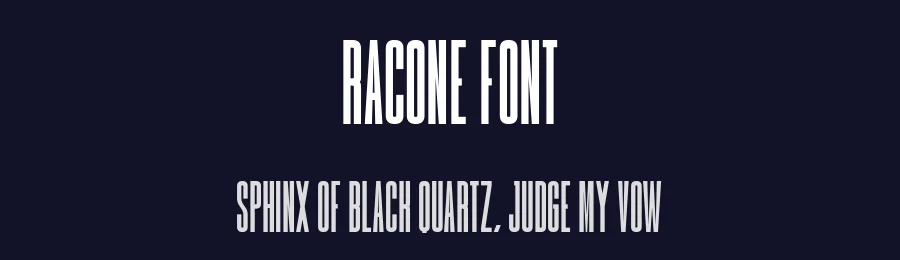 Racone Font by Craftedtype — Decorative Font — thumbnail 2