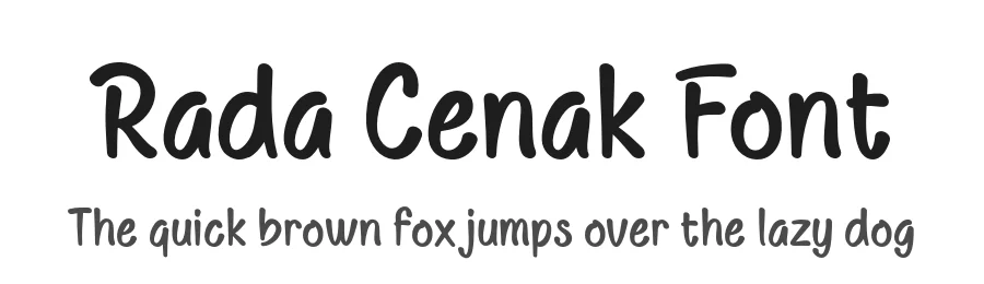 Rada Cenak Font by twinletter — Display Font