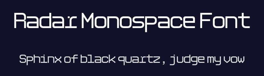 Radar Monospace Font by Logy — Sans Serif Font — thumbnail 2