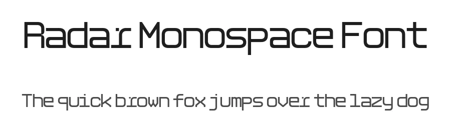 Radar Monospace Font by Logy — Sans Serif Font