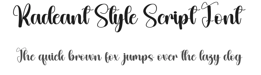 Radeant Style Script Font by andikastudio — Script Handwritten Font