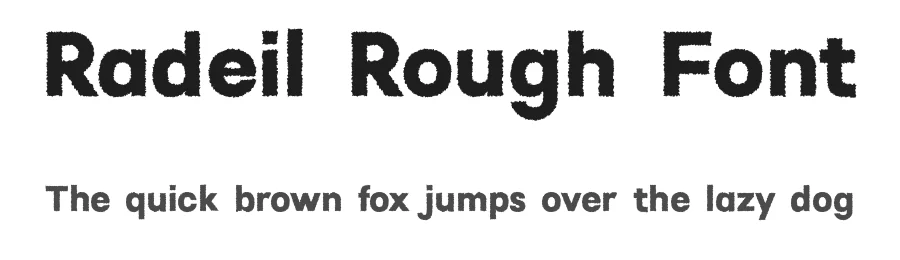 Radeil Rough Font by craftsupplyco — Sans Serif Font