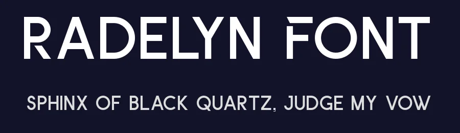 Radelyn Font by SlideShoot — Sans Serif Font — thumbnail 2