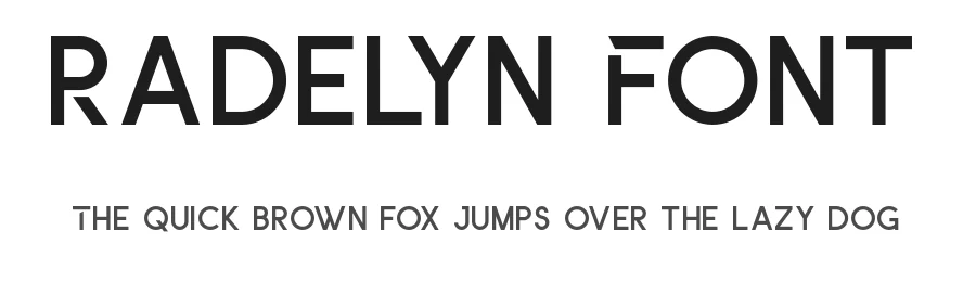 Radelyn Font by SlideShoot — Sans Serif Font