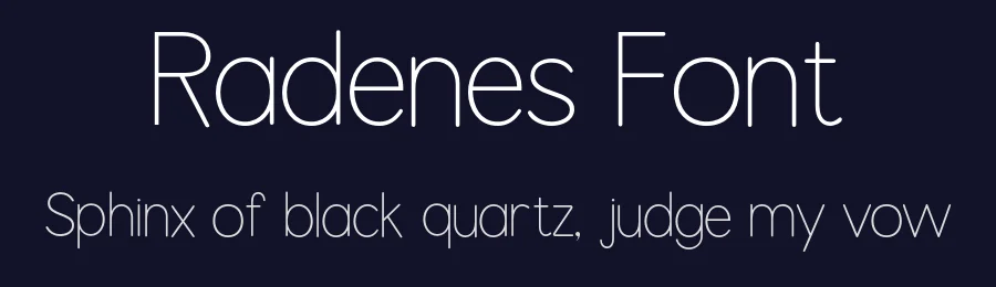 Radenes Font by gianstudio12 — Sans Serif Font — thumbnail 2