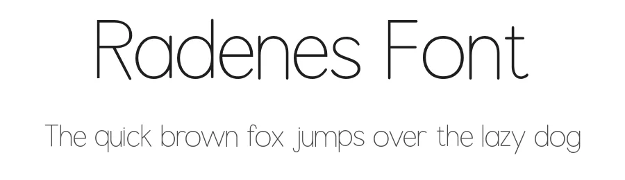 Radenes Font by gianstudio12 — Sans Serif Font