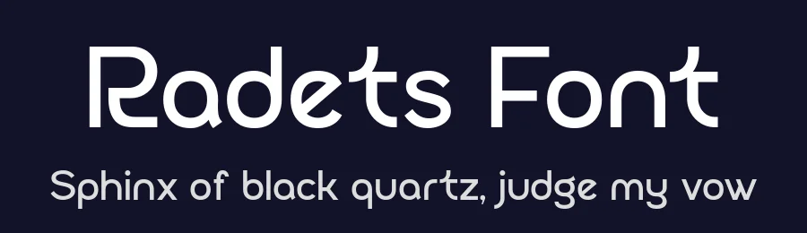 Radets Font by Sealoung — Sans Serif Font — thumbnail 2