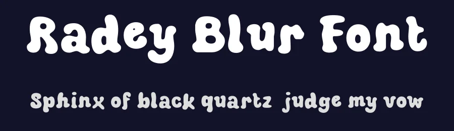 Radey Blur Font by craftsupplyco — Display Font — thumbnail 2