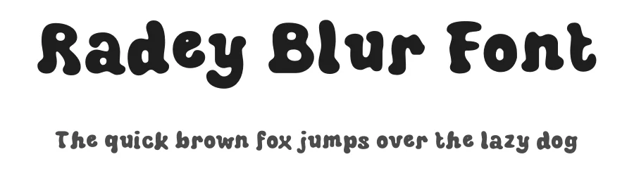Radey Blur Font by craftsupplyco — Display Font