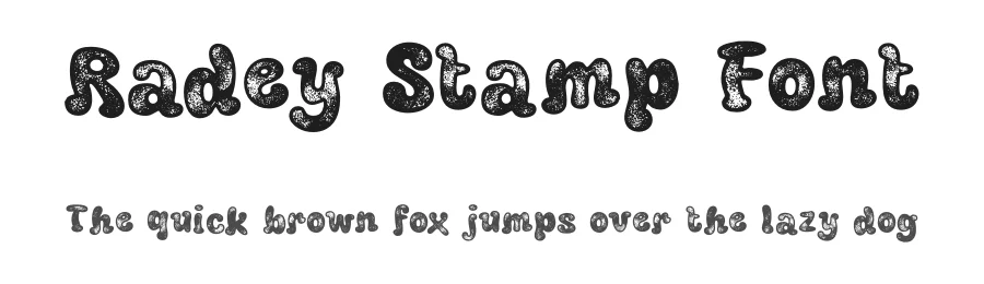 Radey Stamp Font by craftsupplyco — Display Font