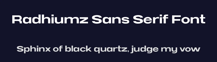 Radhiumz Sans Serif Font by Namara Creative Studio — Sans Serif Font — thumbnail 2