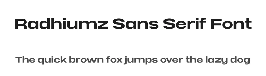 Radhiumz Sans Serif Font by Namara Creative Studio — Sans Serif Font