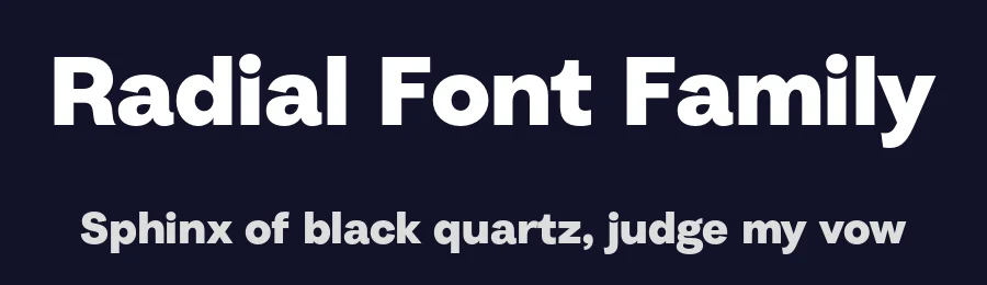 Radial Font Family by Gradient — Sans Serif Font — thumbnail 2