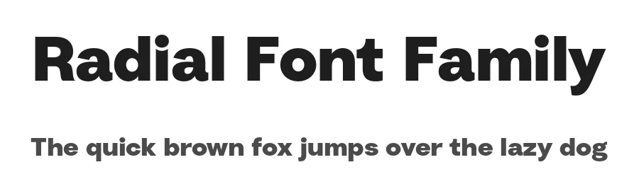 Radial Font Family by Gradient — Sans Serif Font