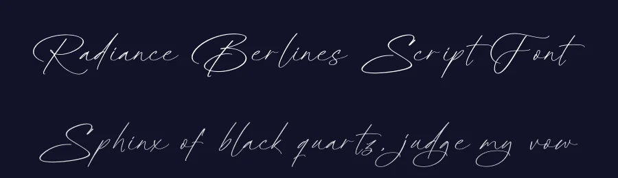 Radiance Berlines Script Font by Operatype.Co — Script Handwritten Font — thumbnail 2